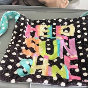 Terry Cloth 'Hello Sunshine' Tote Bag